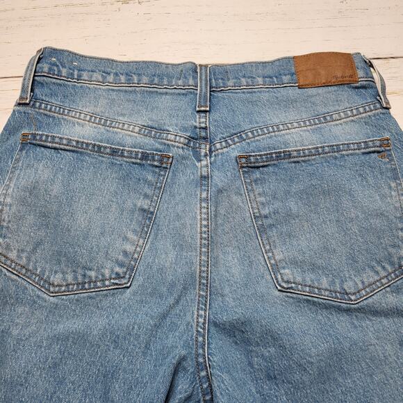 Madewell Balloon Jeans Cropped Medium Light Whistler Wash Baggy Curved Leg 29 - Picture 6 of 11